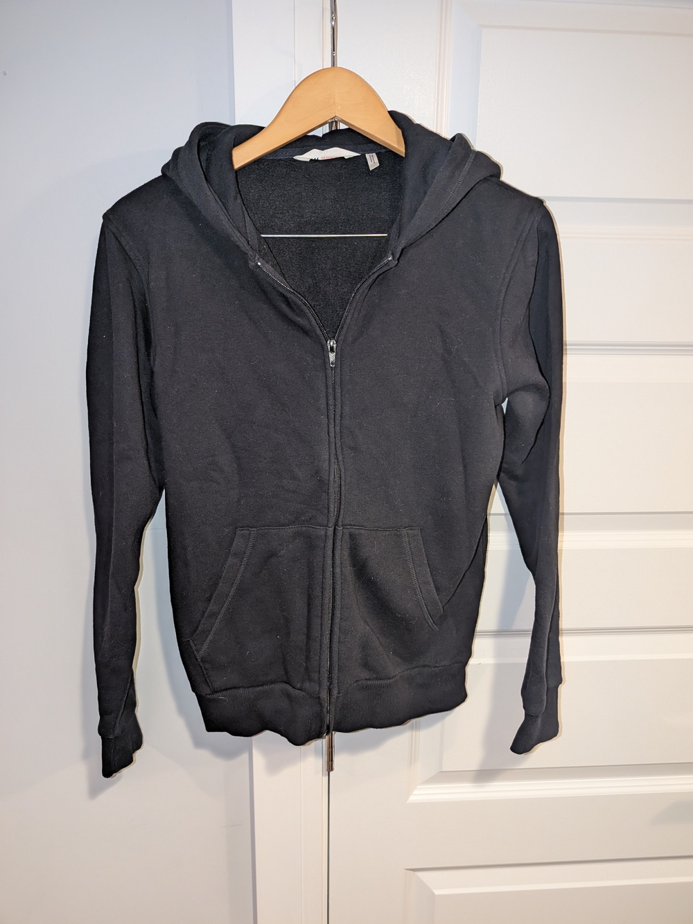 H&M Black Zip-Up Hoodie Sweater